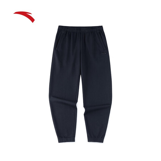 ANTA sweatpants and sweatpants men's autumn straight-cut outdoor casual loose sports pants basic black-1 L /175