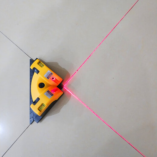 Shantou Lincun Strong Light 90 Degree Laser Right Angle Meter Green Light Level Laser Cloth Cutter Right Angle Ruler Ground Wire Maker Laser Right Angle Meter with Battery_Red Light
