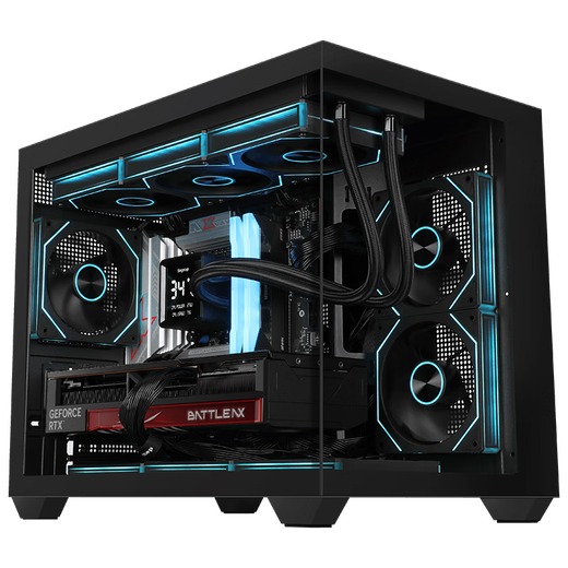 Colorful RTX5060 Ti 5070 host AMD 7500F column-free sea view room designer e-sports game desktop DIY assembly computer complete machine AMD R5 7500F+5060ti host