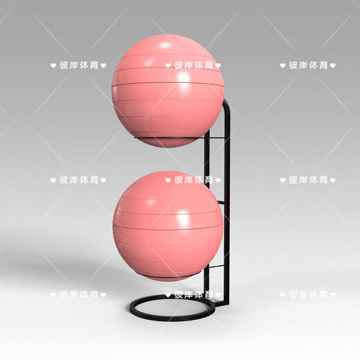 Yoga ball rack multi-layer yoga studio storage rack gym yoga ball storage equipment large Pilates studio black thickened can hold 1 yoga ball universal