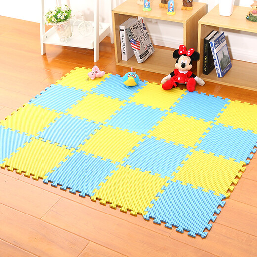 Children's floor mats, foam tatami mats, bedroom crawling sponge mats, spliced plastic room mat puzzles, starting from ten pieces, brown, 29*29cm (single piece price)