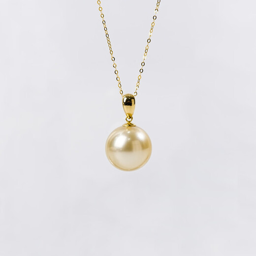 Zunding Pearl-Full body 18K seawater pearl South Sea gold bead pendant (including chain) 15-16mm pendant 15-16mm