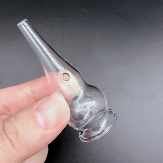 Suitable for blackhead absorption glass tube beauty instrument accessories gourd round cylindrical flat glass oil suction tube oil suction machine 3 gourd-shaped