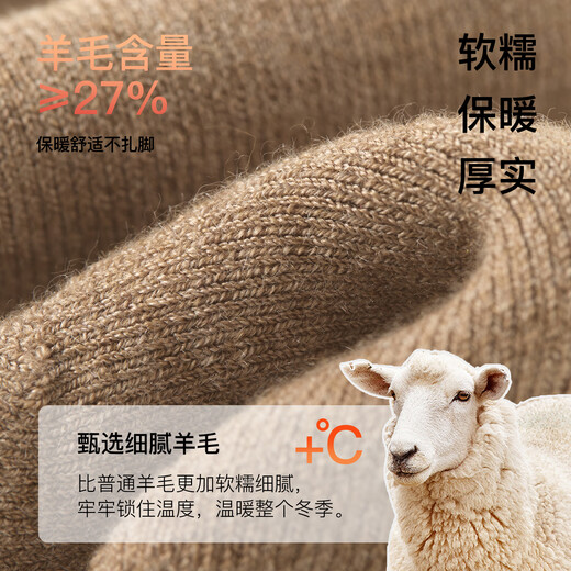 Nido Bear children's wool socks autumn and winter thickened warm terry baby mid-calf socks sheep wool socks children's baby socks