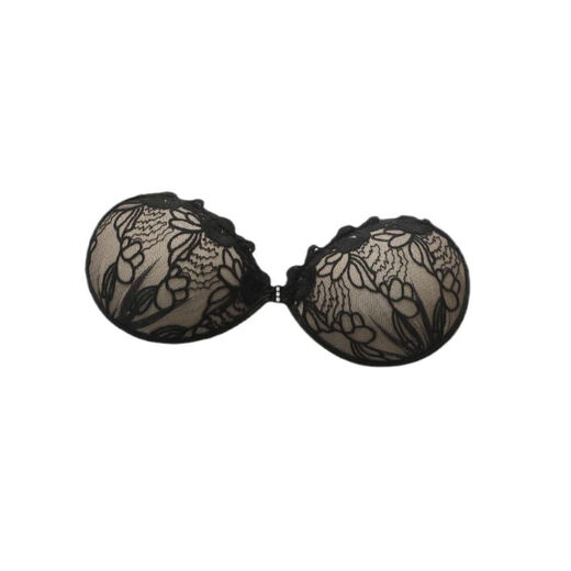 新款性感蕾丝圆杯硅胶胸贴超薄聚拢无肩带上托乳贴货源批发 JA1343胸贴白色 A