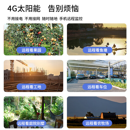 Great Wall 4G Solar Camera para el tráfico de por vida sin necesidad de conectarse al monitor de IA inalámbrico WiFi al aire libre para usar el hogar 360 grados sin puntos ciegos con visión nocturna sin un teléfono móvil rural enchufable remoto
