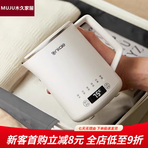 Japan imported health pot household multi-functional tea kettle kettle mini small stew cup portable hot water kettle 316 stainless steel 0.6L