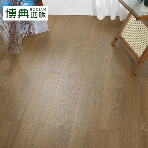 Bodian ENF-Qualität, umweltfreundlicher neuer dreischichtiger Massivholz-Verbundboden, wasserdichter und verschleißfester geothermischer Fußbodenheizungskern, dreischichtiger Holzboden ENFBT96009, 15 mm dick