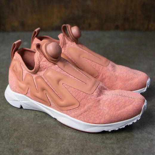 Reebok men's sneakers, cushioning, support, breathability, comfort, fit, quick on and off, fabric upper gray / rustic clay / whit 37.5