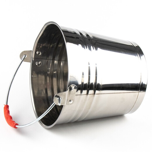 Hasdick HKLJ-1 stainless steel bucket, thickened portable mop bucket, portable outdoor water storage bucket, cleaning car wash bucket, non-magnetic 32cm