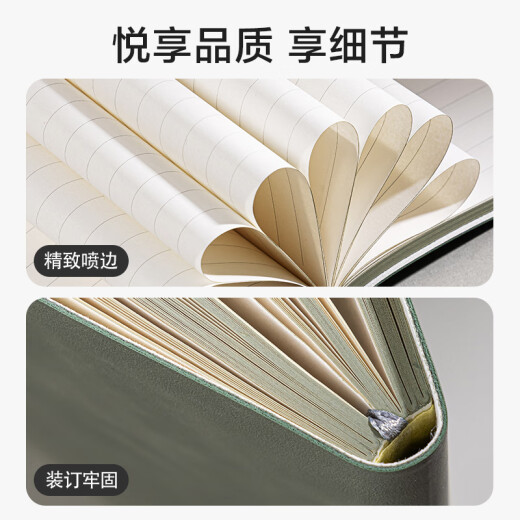 得力(deli)抒云礼盒套装 轻奢皮面本笔记本签字笔中性笔套装 精致商务办公礼盒SA904