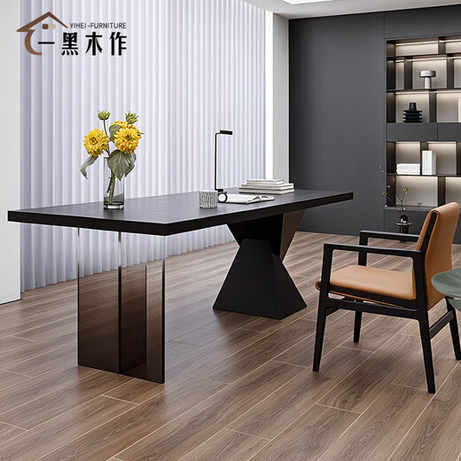 Sands Duke Italian minimalist solid wood desk 2025 new style light luxury modern high-end small living room home desk pine single table 140*60*75cm thick 5cm hot style