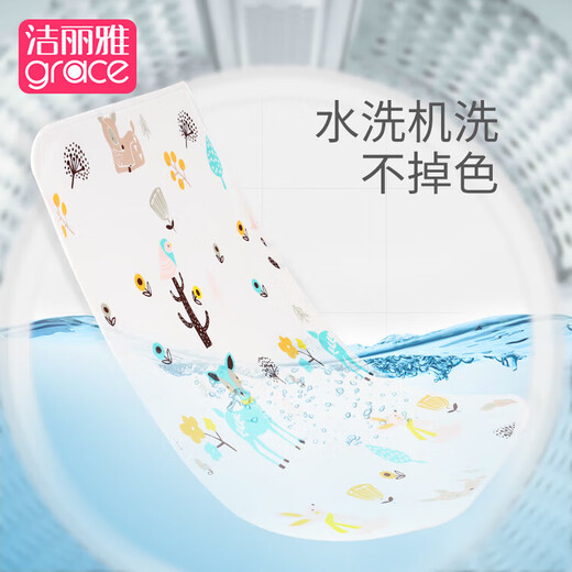 Jialiya GRACE baby waterproof, washable and breathable all-season children's washable menstrual period large mattress 1 pack 180*200cm (1 pack 100*150cm (little deer)