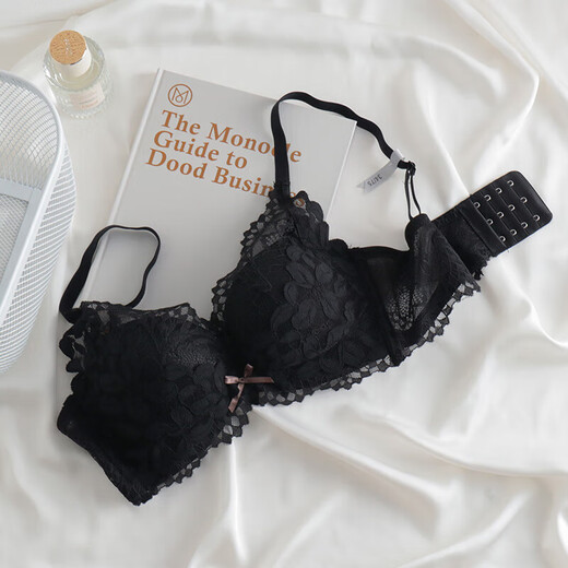 AIMER HOME push-up bra without rims for women, special for flat chest, purple set 70A 32B