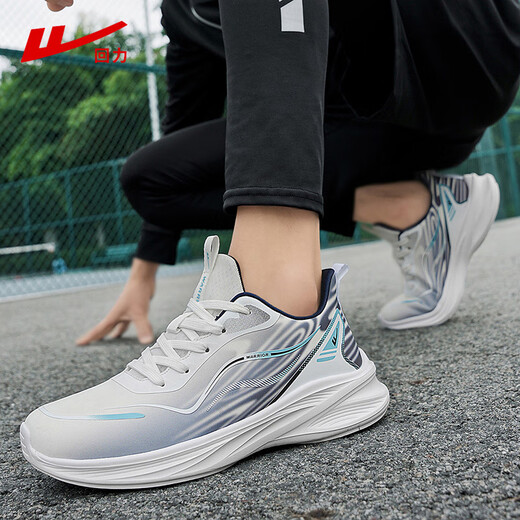 回力官方男鞋运动鞋子男秋季新款百搭跑步鞋男士透气软底休闲鞋男 白藏青 42