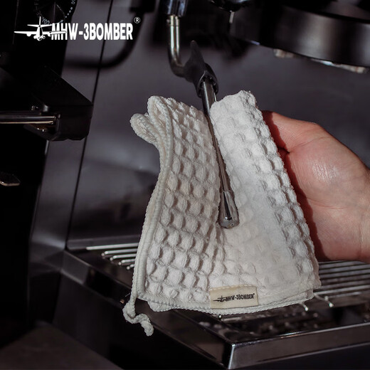 MHW-3BOMBER bomber bar towel, coffee-specific small rag lanyard, kitchen scouring pad, water-absorbent, quick-drying, not easy to shed lint