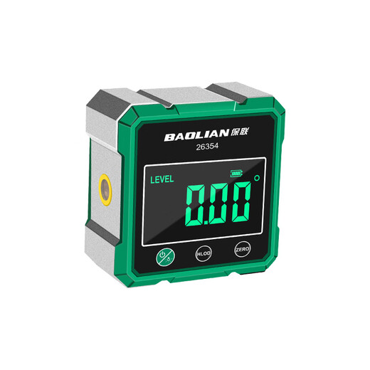 Baolian Inclinometer Level Balance Measurement Digital Display Level Magnetic Laser Slope Angle Ruler Tool High Precision and Mastery Essential Four-sided Magnetic Inclinometer_Aluminum Frame
