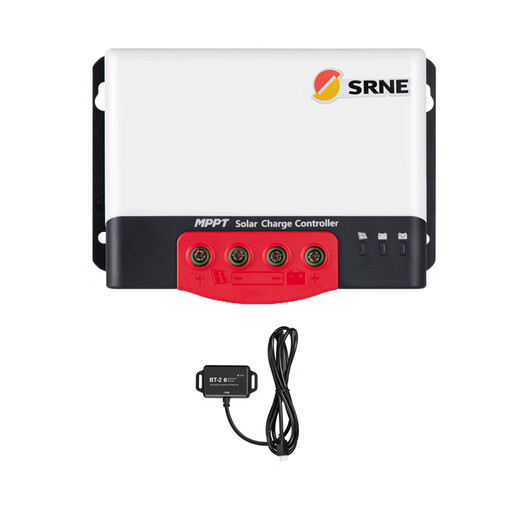 MPPT solar controller 12V24V automatically identifies photovoltaic power generation charger RV lithium iron phosphate lead acid MC-12V24V40A+RM-6 (LCD display)