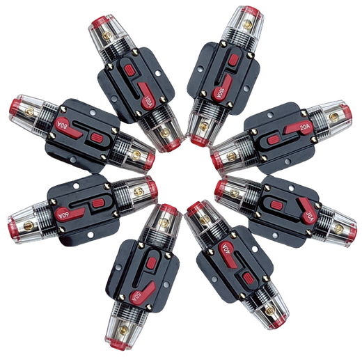 Automobile circuit breaker self-restorable resettable circuit breaker car audio fuse holder power fuse automatic switch 20A round
