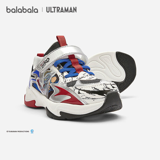 Balabala Children's Shoes Ultraman IP Boys and Children's Sports Shoes Spring and Autumn 2026 New Running Shoes Red Shoes New Year