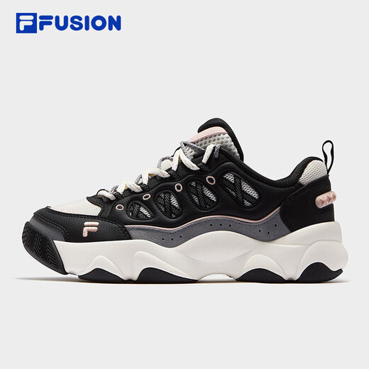 FILA autumn and winter bear claw shoes丨Trendy brand men's shoes 2025 new dad shoes couples velvet sneakers velvet style men-dome gray/black-CA 44