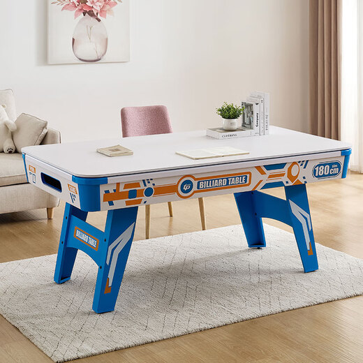 Top Sports three-in-one multifunctional children's billiard table home small 1.8m table tennis table family parent-child billiard table 6 feet 180cm Blue Ocean Future Star + three-in-one automatic central ball return (TP-6008P)