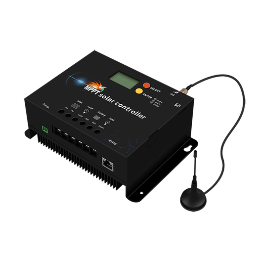 MPPT IoT solar controller fully automatic universal 4G remote photovoltaic lithium battery charger and discharger wifi 12V/24V40A IoT 4G version comes with 3 years of traffic (4