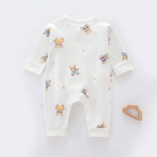 The hottest item on the Internet Four Seasons Baby Onesies Category A Pure Cotton Baby Romper Suit Boneless Newborn Baby Snail 52cm