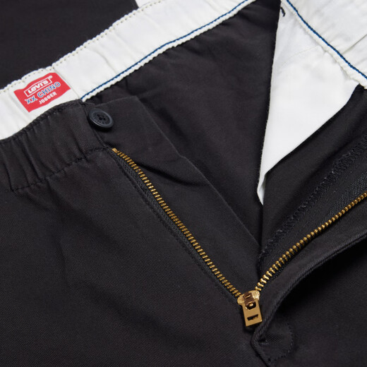 Levi's李维斯男士宽松时尚潮流百搭流行简约通勤长款束脚休闲裤 黑色 M