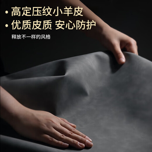 Shang Su is suitable for Xiaomi MIX Flip mobile phone case Xiaomi MIX Flip protective cover first generation sheepskin leather upper and lower folding screen anti-fall female and male leather case shell starry sky black