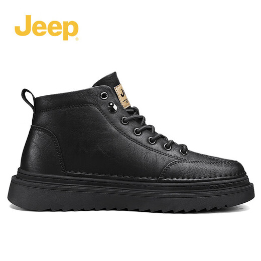 Jeep吉普男鞋春秋季休闲皮鞋百搭板鞋户外运动工装鞋防滑马丁靴男