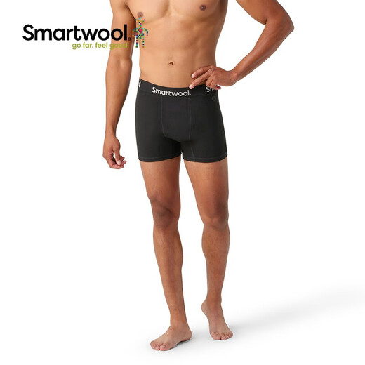 SMARTWOOLSmartwool Men's Sports Pants Casual Merino Boxers Moisture-wicking and Anti-odor 6996 Black 001 M