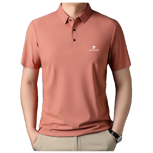 T-shirt à manches à manches courtes de marque Cardin Pier Cardin pour hommes à manches courtes pour hommes à manche de polo sans trace sans été