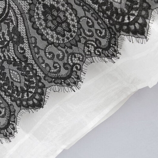 Cypress Chelysell shirt for women 2026 spring new fashion fake two-piece long-sleeved round neck contrasting color splicing shirt