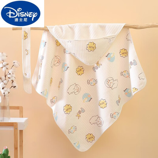 Disney Newborn Newborn Baby Quilt Newborn Baby Pure Cotton Warm Bag Quilt Cotton Bag Single Thickened Swaddle Candy Rabbit Comes with Hat and Belt