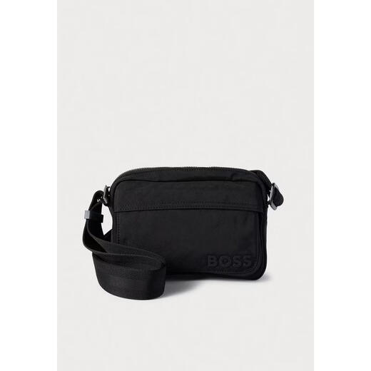 BOSS men's shoulder bag zipper opening multi-compartment design adjustable shoulder strap bottom thickened and reinforced black ONE SIZE