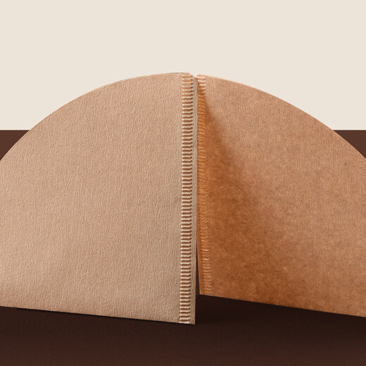 Circle joy Japan imported coffee filter paper hand-pour filter paper drip hanging V-shaped 60 filter paper bag original color V01 filter paper-(1-2 people) 100 sheets
