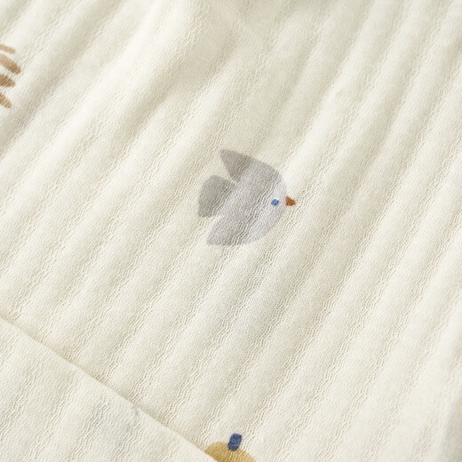 Tongtai (TONGTAI) Newborn Hat Summer Pure Cotton Newborn Baby Mesh Fetal Hat Baby Going Out Cute Jacquard Windproof Hat Off-White 0-6 Months, 38-44cm