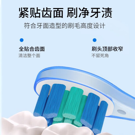 Doctor A adapts usmile smile plus electric toothbrush head for adults Y30 Y20 Y10 P10 P20PROX T10 P1 P3 universal replacement rubber-coated cushioning cleaning model 6 pack