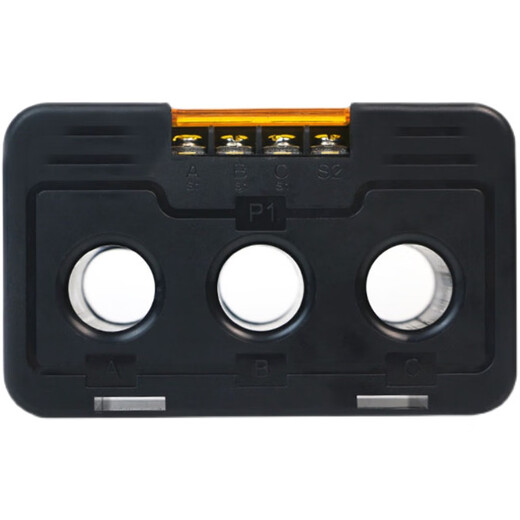 Three-phase integrated current transformer AC small high-precision combined type 0.5 level 50/5 100/5 800/5A 200/5A rail installation x 20mm
