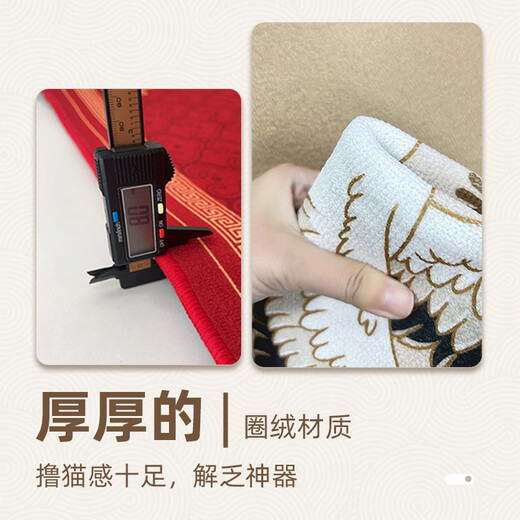 Pupan Chinese-style entrance door floor mats household non-slip mats entrance door carpet entrance red festive foot mats Chuchu Lanchou 120cm*200cm