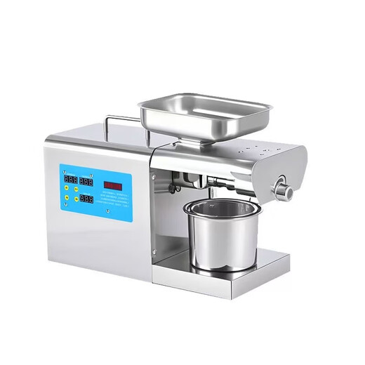 Oil press fully automatic small household household style new multi-functional hot and cold commercial rapeseed oil frying machine basic model (oil press)