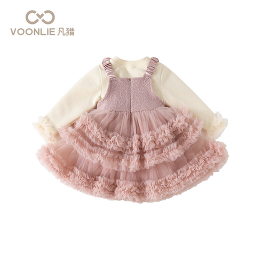 Fanlie VOONLIE Fanxie girls' dress winter dress princess plus velvet winter