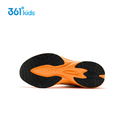 361 Children's Shoes Boys' Running Shoes Breathable and Non-Slip 2026 Spring New Medium and Large Children's Knob Buckle Sports Shoes 361 Degree White/Brilliant Orange 34