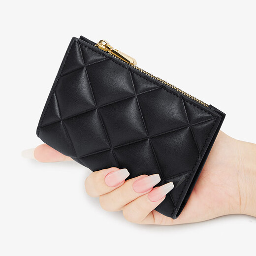 WILLIAMPOLO Emperor Paul Wallet Women's 2025 New Wallet Card Bag All-in-one Women's Simple Small Bag Coin Purse Glacier Silver