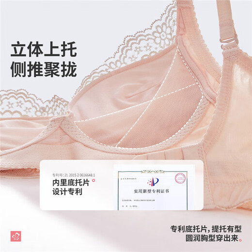 Urban Beauty Ben Ming Nian Underwear Women's New Year Red Bra Patented Push-up Wireless Lace Bra 2B0514