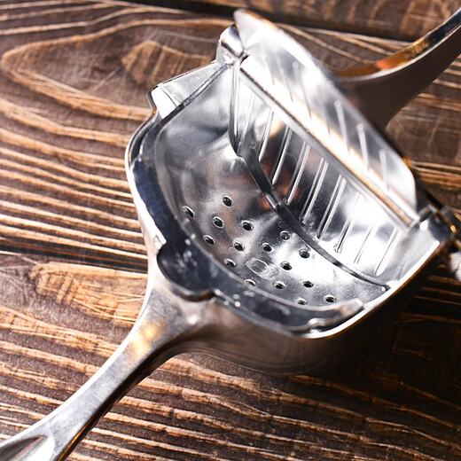 Aluminum alloy detachable manual lemon juicer orange juicer lemon clip orange juice juicer matte black-large juicer