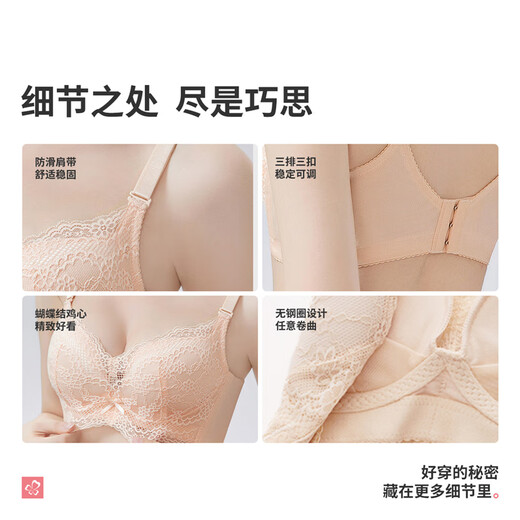 Urban Beauty Ben Ming Nian Underwear Women's New Year Red Bra Patented Push-up Wireless Lace Bra 2B0514