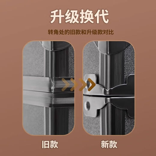 Makeup artist makeup box LED mirror with light 2025 new portable large capacity for easy storage 20-inch eight lights plug-in + charging makeup follower