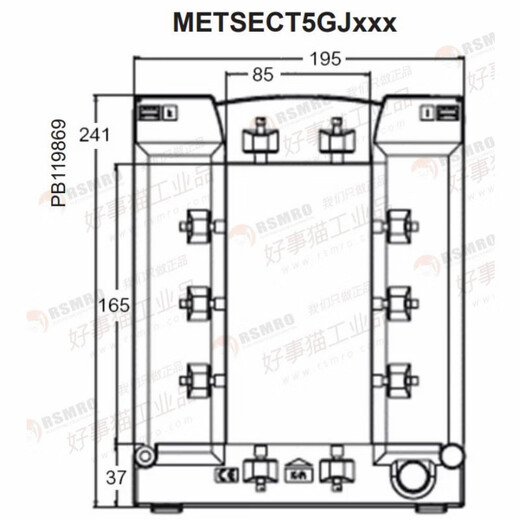 Schneider split current transformer CT current ratio 16000/5 busbar 85X165 METSECT5GJ100 current transformation ratio 1000_5 busbar